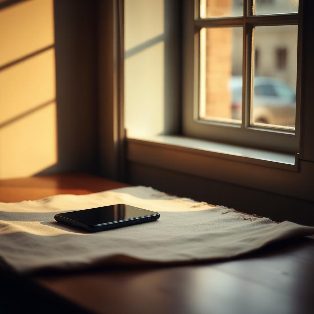 Soft window light over a quiet desk